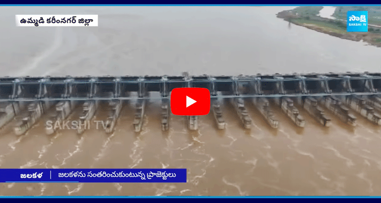 Irrigation Projects Are Filled With Flood Water In Karimnagar