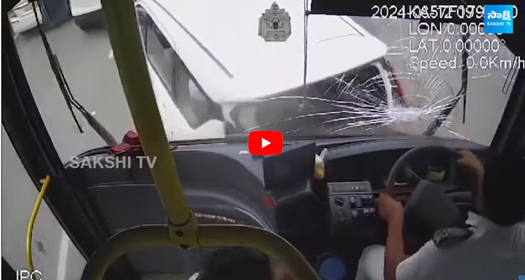 Bus Driver Loses Control Crashes Into Bikes Cars  5