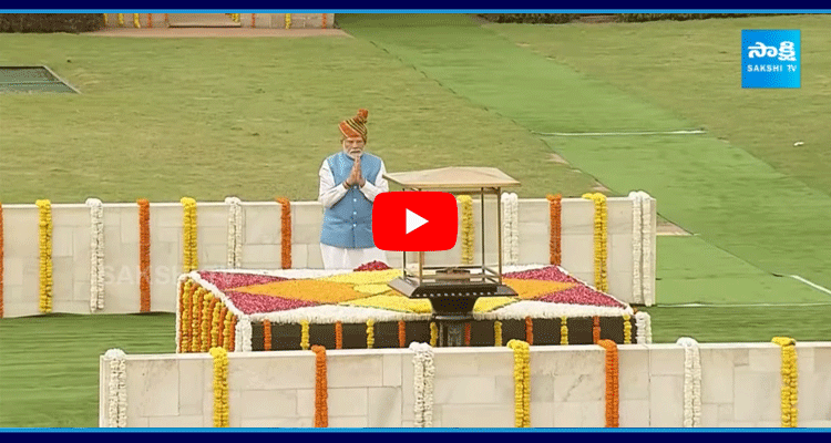 PM Modi Pays Tribute To Mahathma Gandhi At Bapu Ghat 2