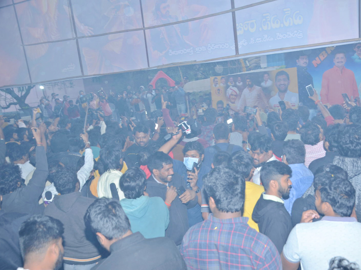 Balakrishna grand entry at Bramaramba Theatre Photos - Sakshi