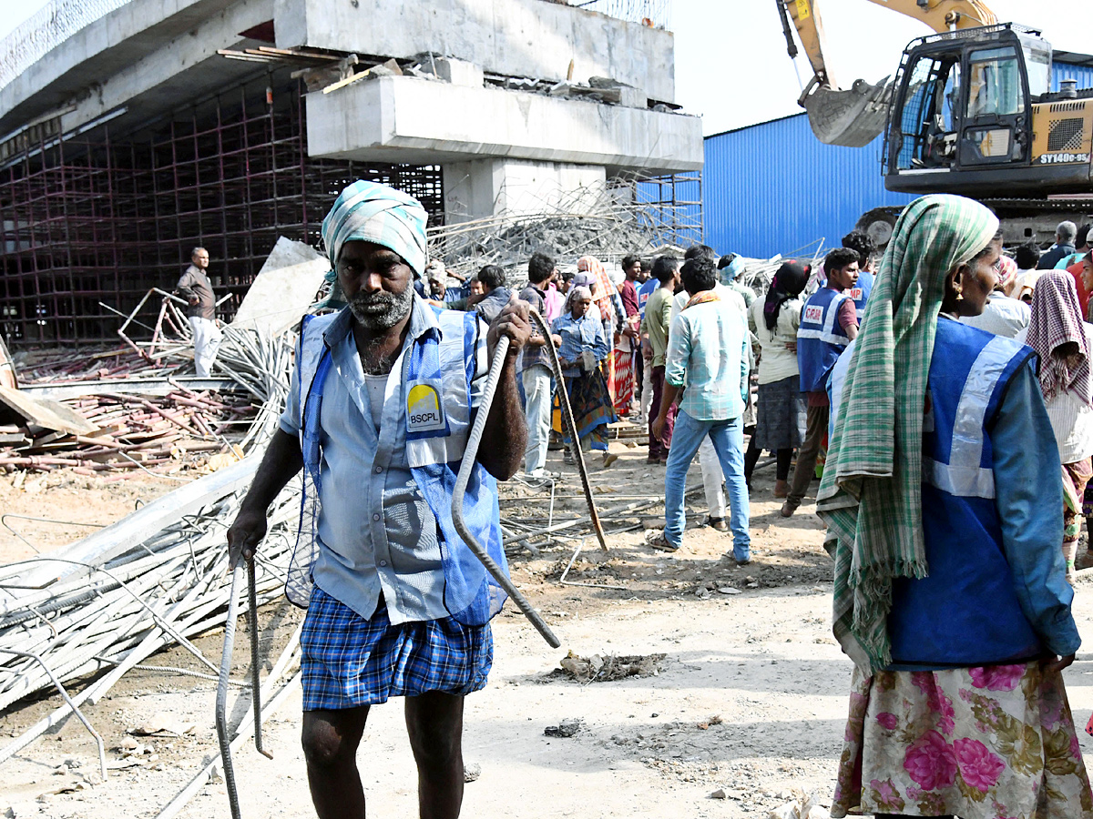 Under Construction Fly Over Collapsed in LB Nagar Photos - Sakshi