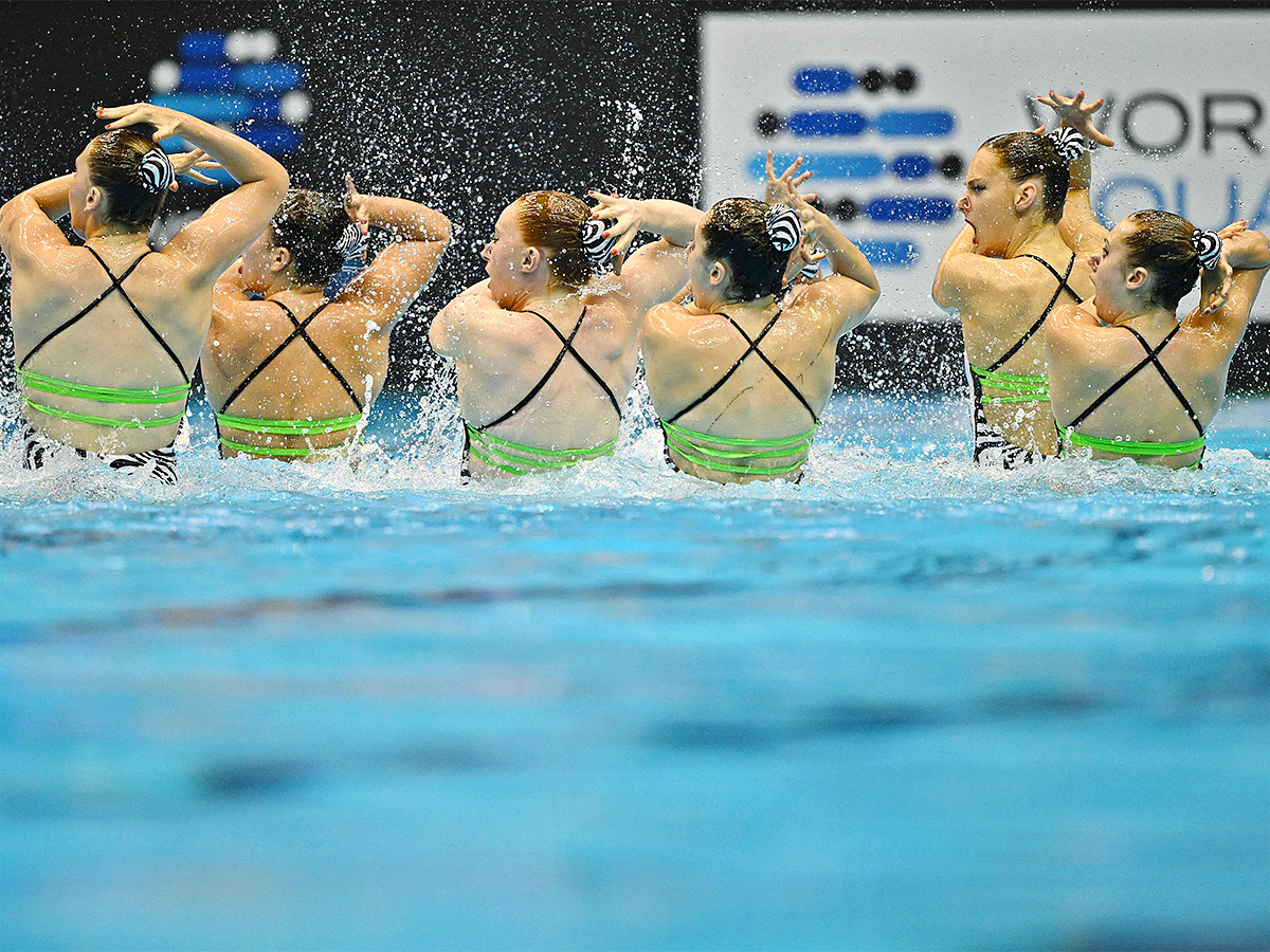 acrobatic of artistic swimming at the World Swimming Championships in Fukuoka,Japan - Sakshi