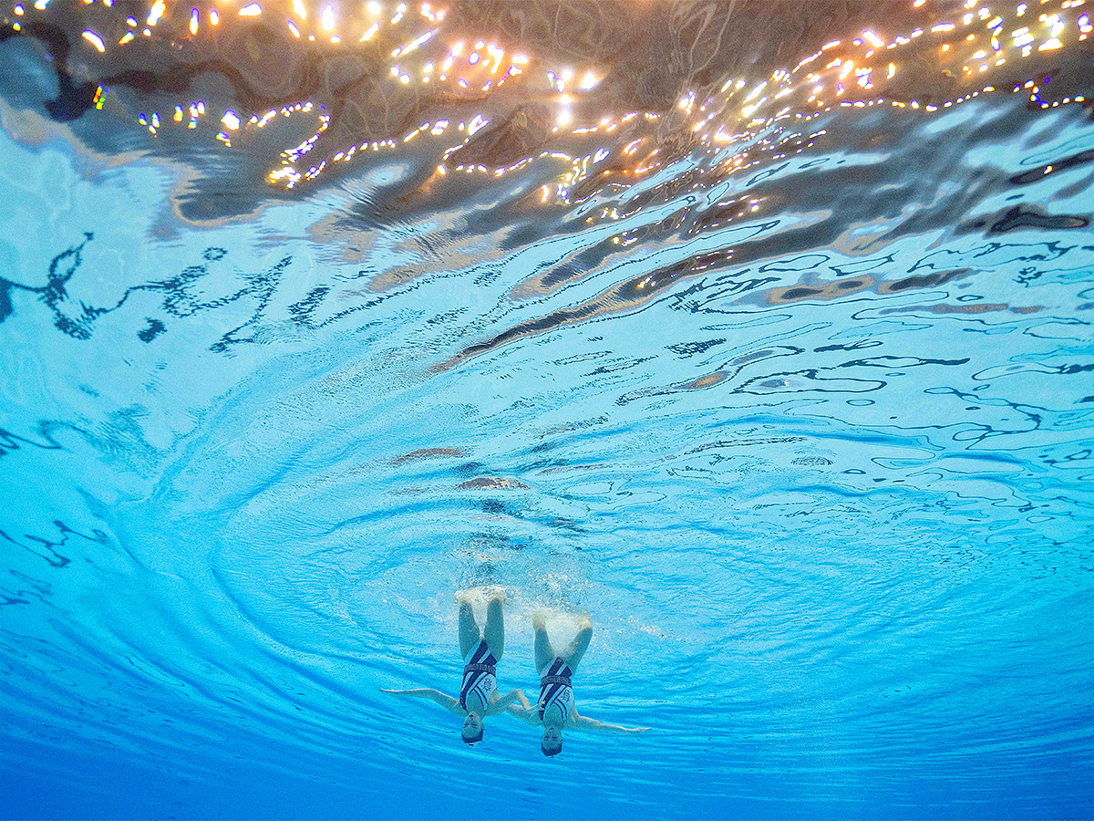 acrobatic of artistic swimming at the World Swimming Championships in Fukuoka,Japan - Sakshi