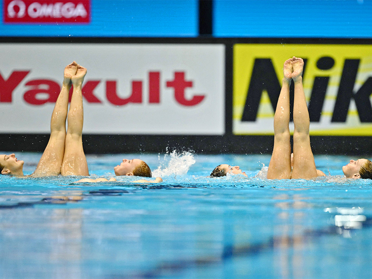 acrobatic of artistic swimming at the World Swimming Championships in Fukuoka,Japan - Sakshi