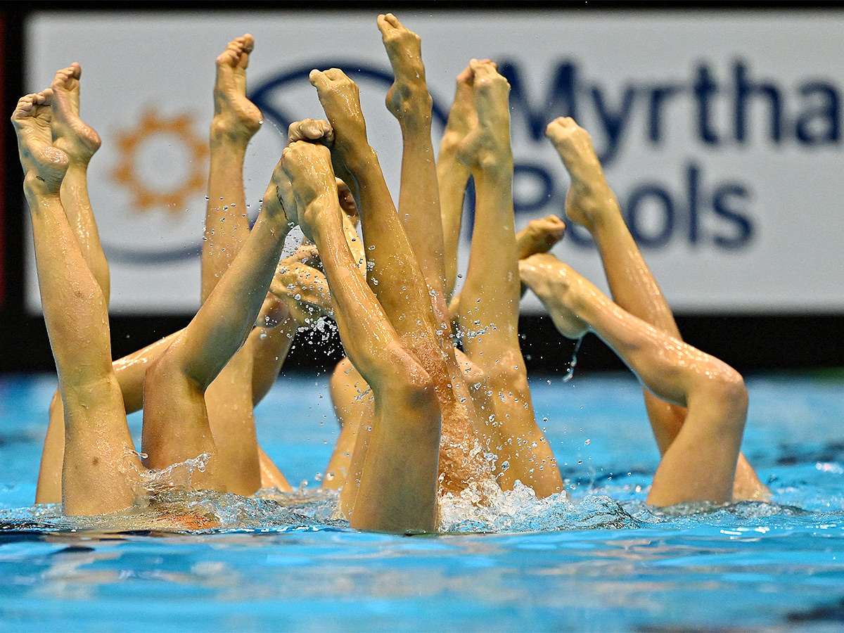 acrobatic of artistic swimming at the World Swimming Championships in Fukuoka,Japan - Sakshi