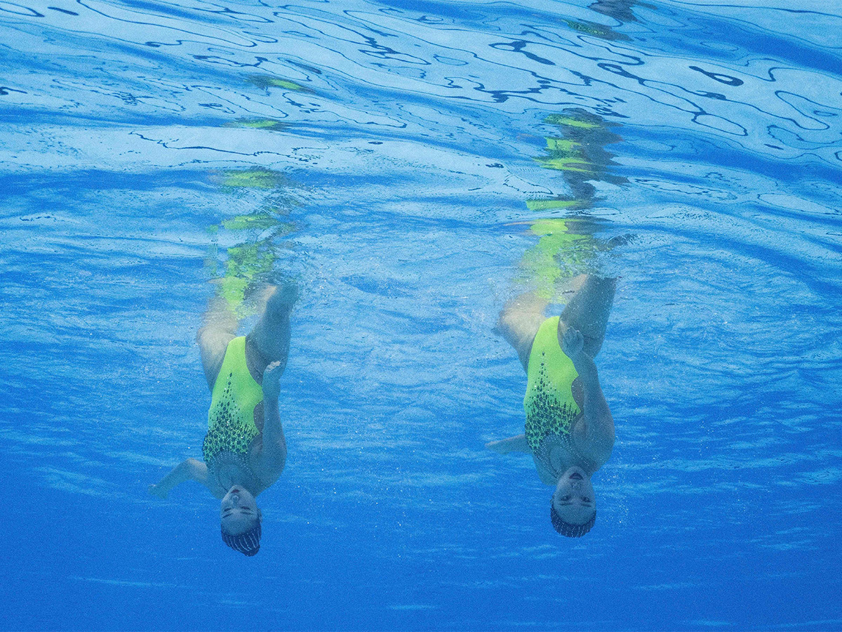 acrobatic of artistic swimming at the World Swimming Championships in Fukuoka,Japan - Sakshi