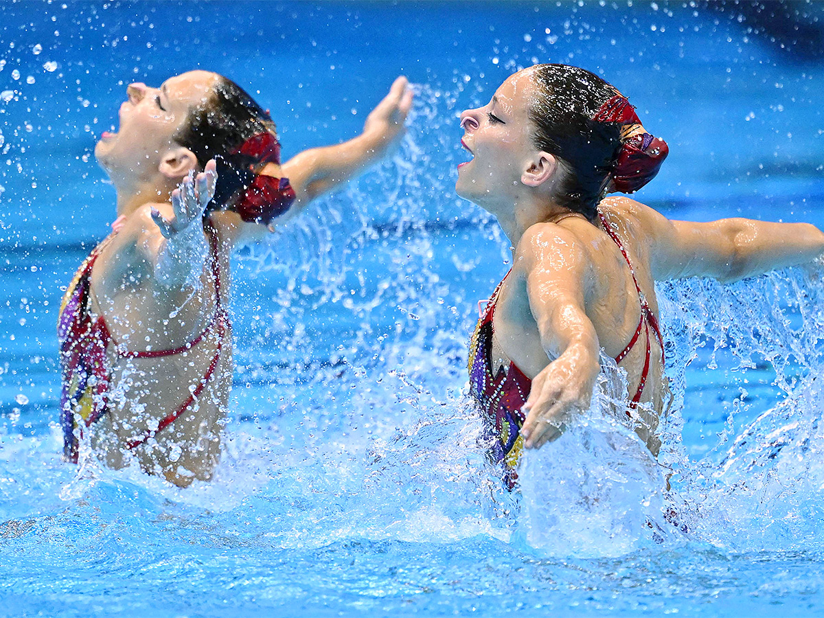 acrobatic of artistic swimming at the World Swimming Championships in Fukuoka,Japan - Sakshi