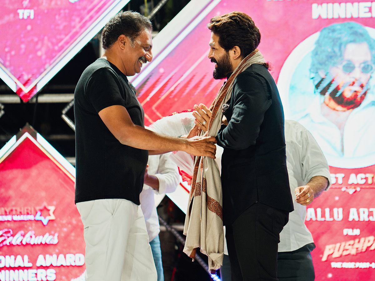Mythri Movie Makers Celebrates National Award Winners of TFI Event PHotos - Sakshi