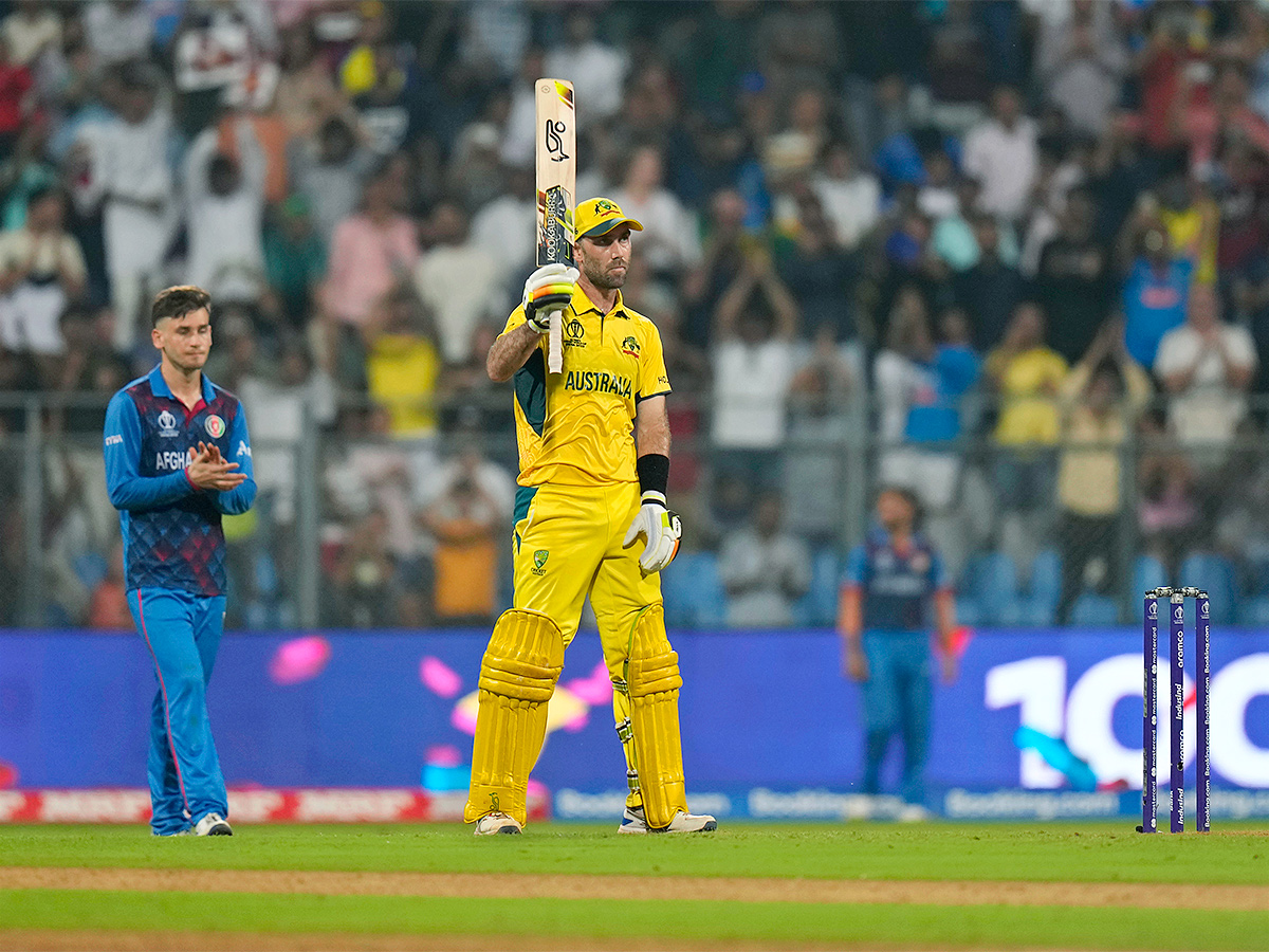 Glenn Maxwell Celebrates his double century Cricket World Cup 2023 - Sakshi