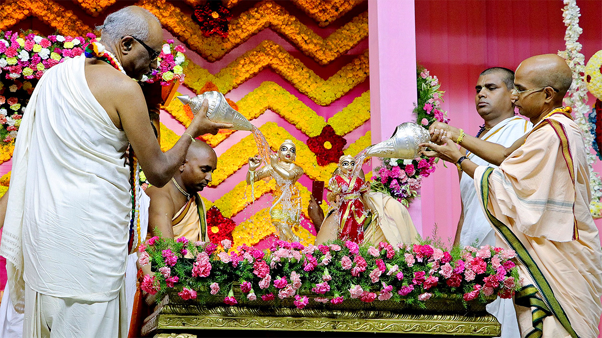 Hare Krishna Golden Temple brahmotsavam Banjara Hills - Sakshi