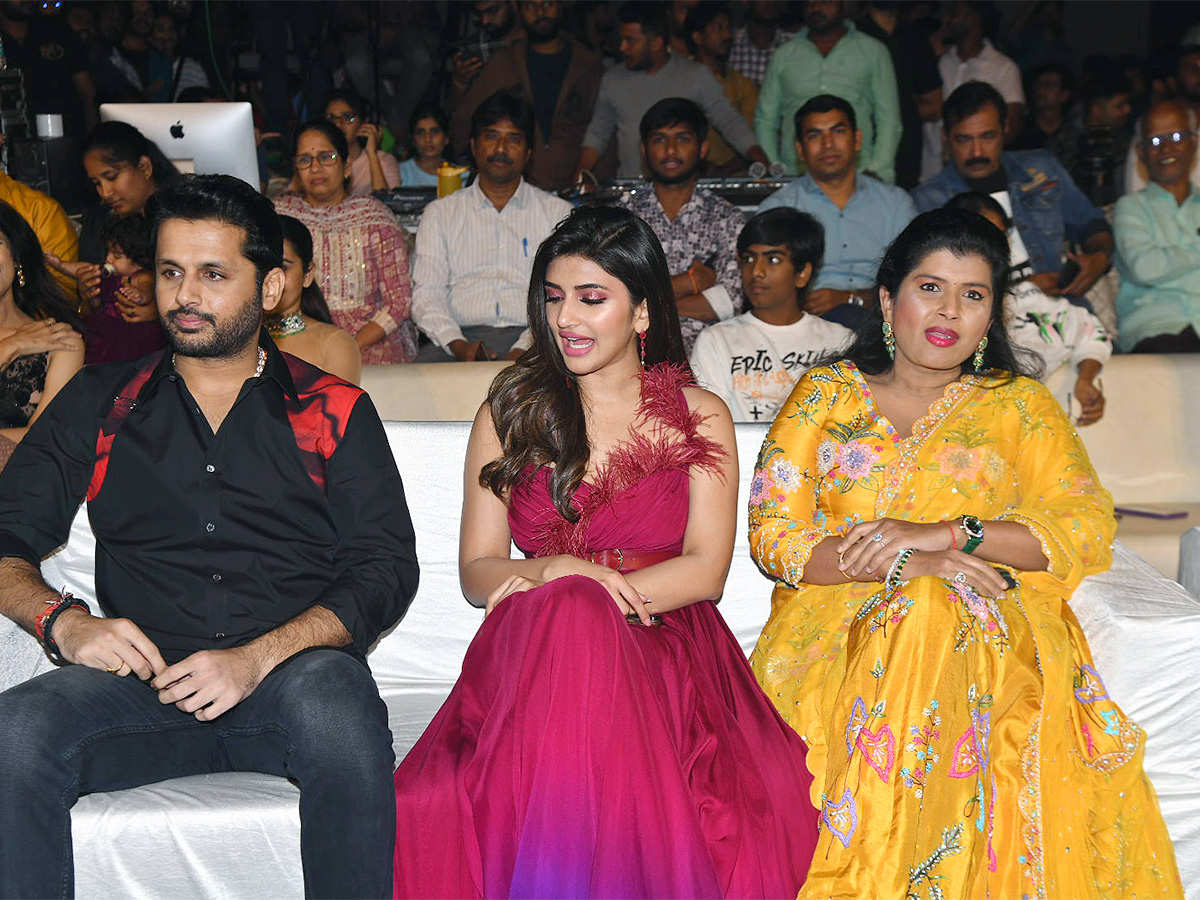 Nithiin Extra Ordinary Man Pre Release Event - Sakshi