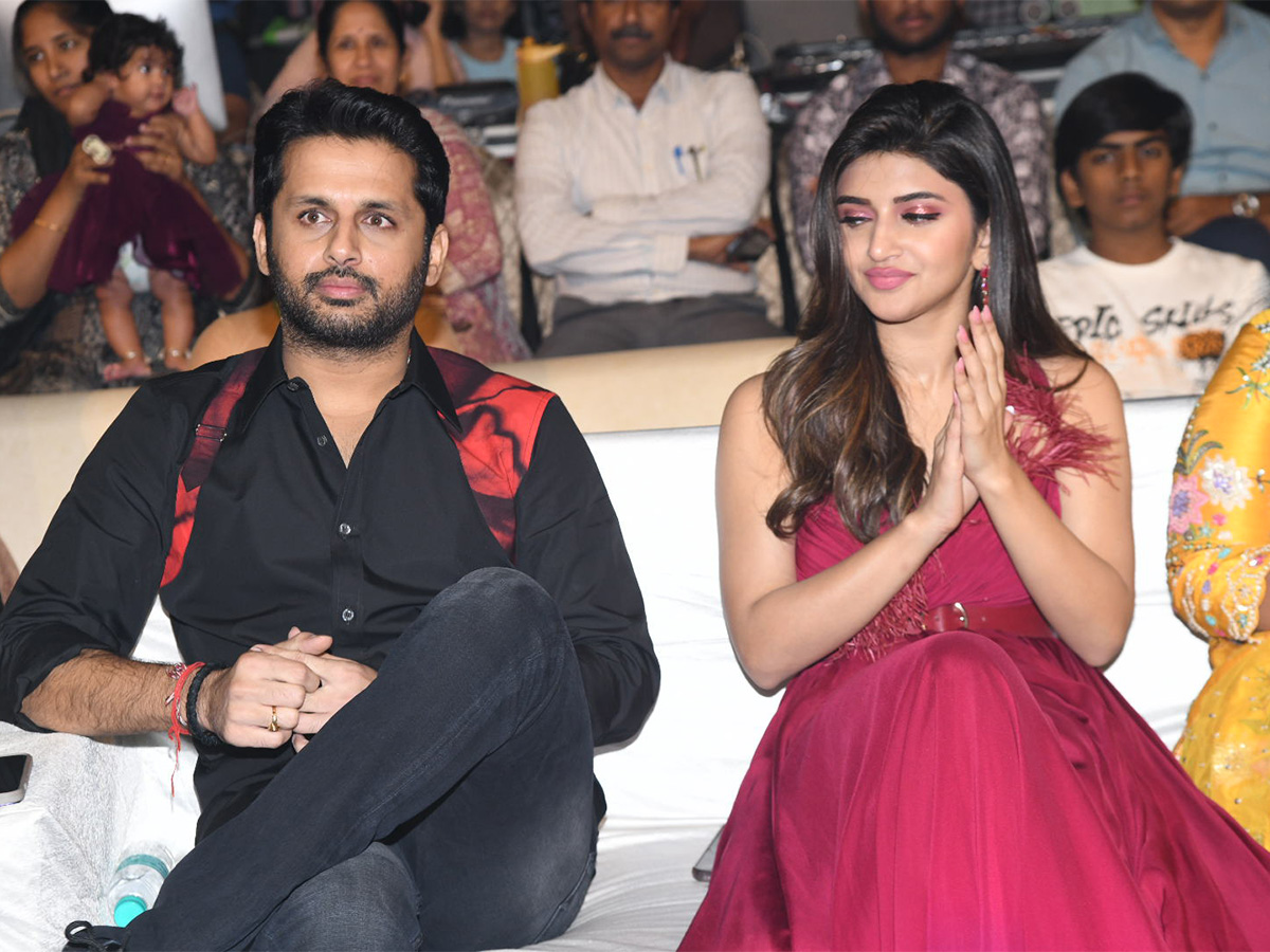 Nithiin Extra Ordinary Man Pre Release Event - Sakshi