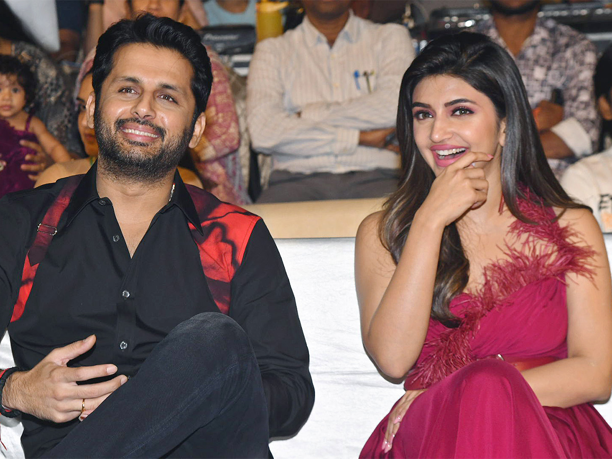 Nithiin Extra Ordinary Man Pre Release Event - Sakshi