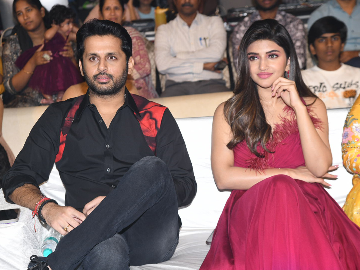 Nithiin Extra Ordinary Man Pre Release Event - Sakshi