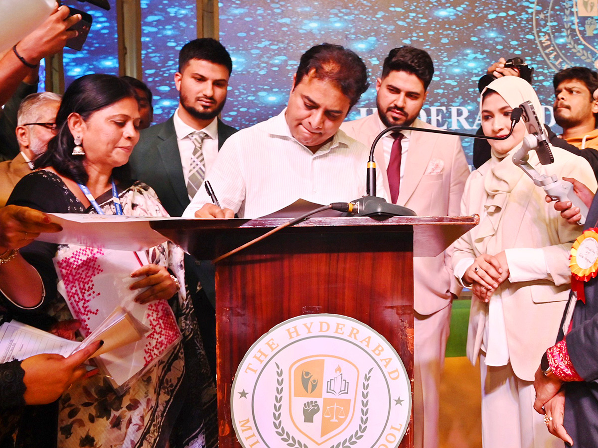 KTR keeps promise, attends school annual day celebrations Photos - Sakshi