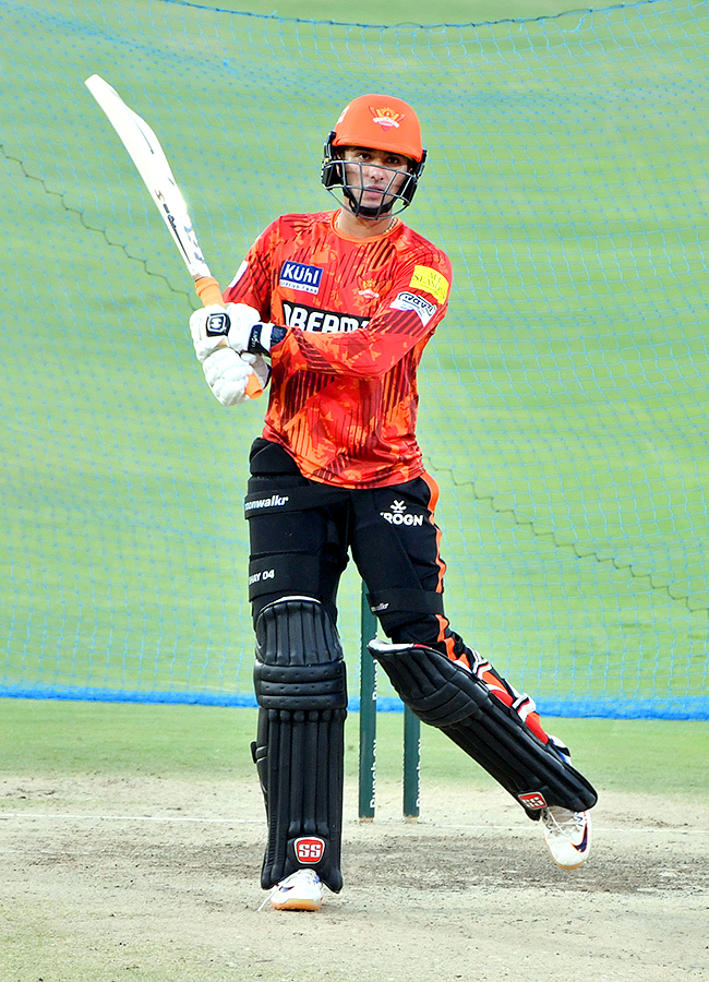 SRH and RR Players Practice Session At Uppal Stadium Special Photos