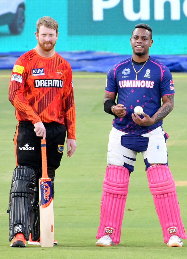 SRH and RR Players Practice Session At Uppal Stadium Special Photos