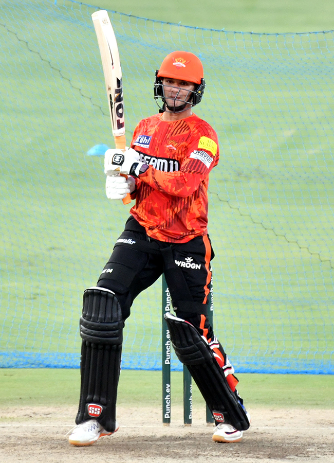 SRH and RR Players Practice Session At Uppal Stadium Special Photos