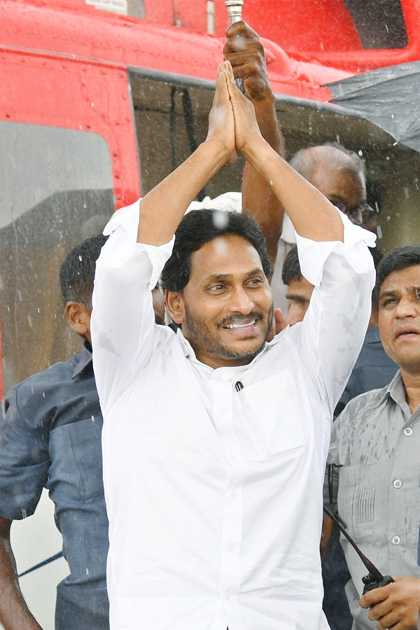 AP CM YS Jagan Public Meeting at Palamaneru Chittoor District Photos