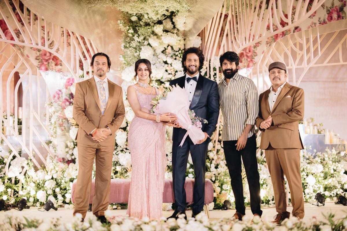 Aishwarya Arjun and Umapathy Reception Photos