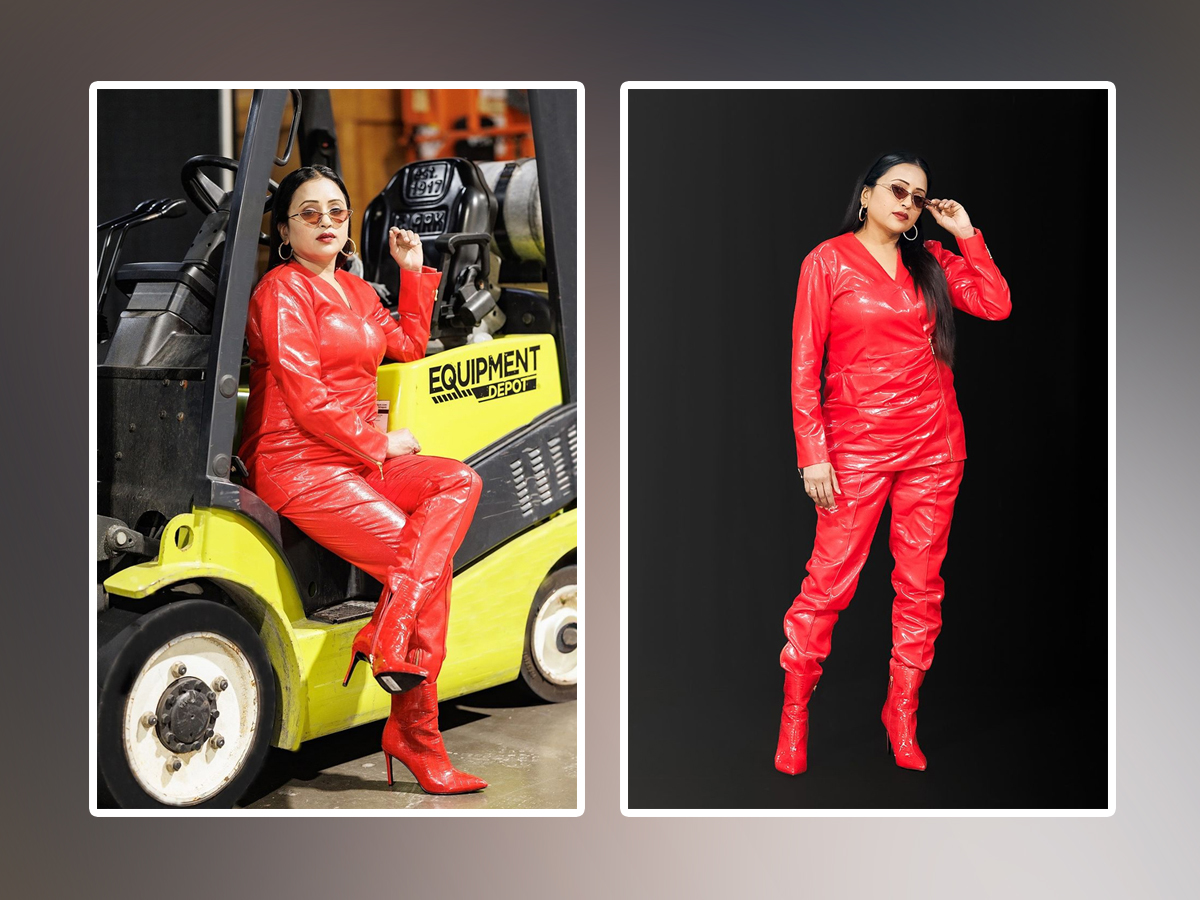Anchor Suma Kanakala Looks Fabulous In Red Outfit: Photos