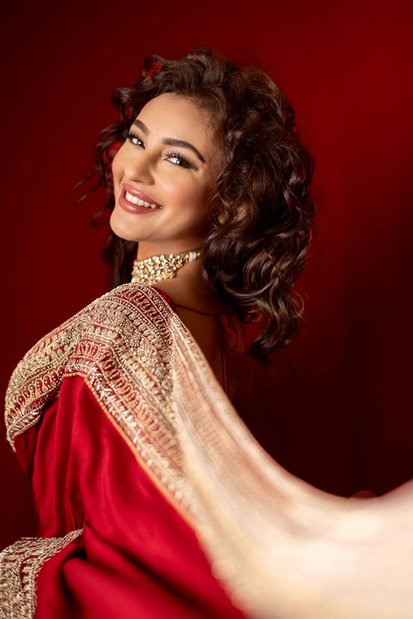 Seerat Kapoor Shines Like A Queen In Red Saree