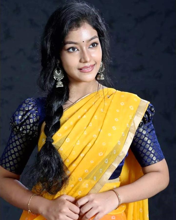 Malayalam TV Actress Devi Nanda Traditional Wear Photos Goes Viral On Social Media