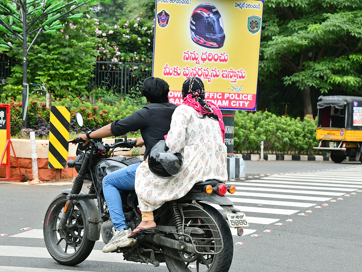 No Helmet In Visakhapatnam: See Pics