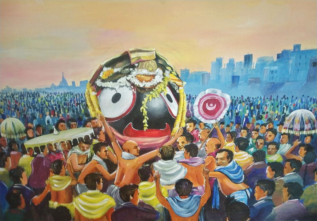 Display of Sri Jagannath's Art Photos