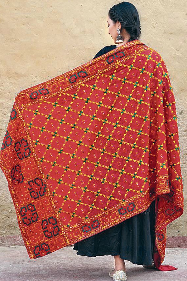 Have A look On These Punjabi Phulkari Embroidery Designs 