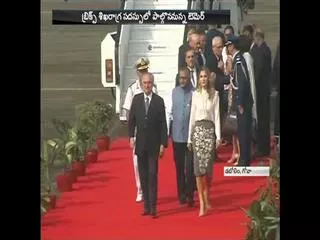 Brazilian President Michel Temer reached Goa for BRICS - Sakshi