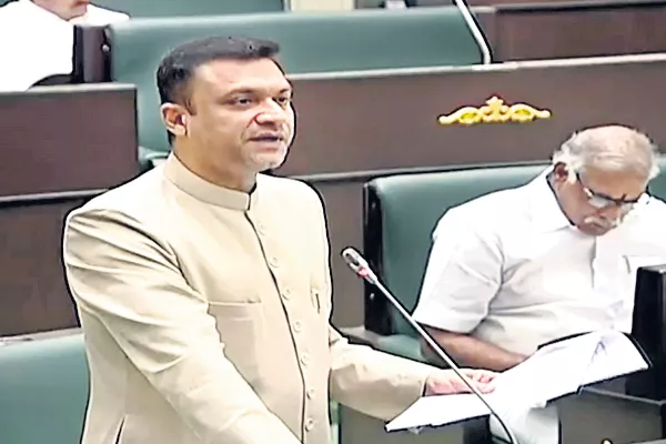 Akbaruddin owaisi on state budget - Sakshi