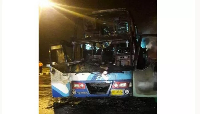 Bus fire kills 20 migrants in Thailand  - Sakshi