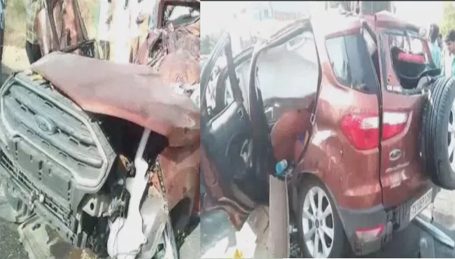 Family Of Four killed In Car Crash Near Dichpally - Sakshi