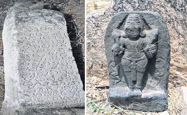 Kakatiya Empire Inscriptions Found In Nalgonda - Sakshi