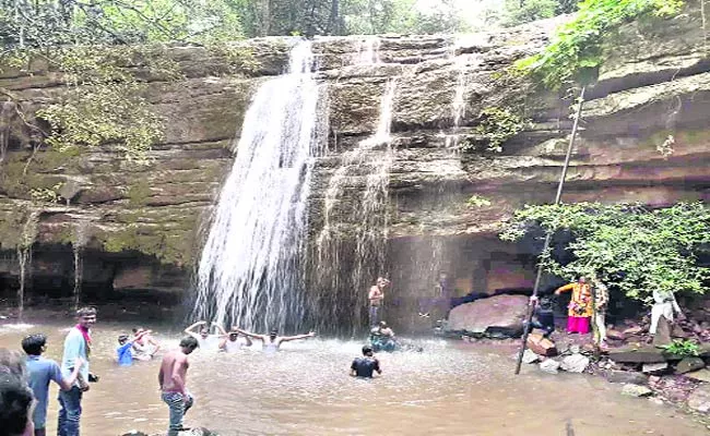 Bhemuni Padam Waterfall Is A Popular Tourist Attraction - Sakshi