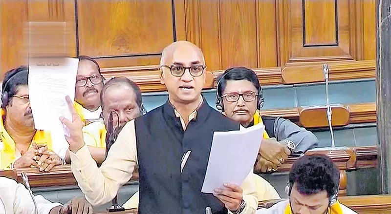 TDP MP Jayadev Galla quotes Bharath Ane Nenu in Lok Sabha - Sakshi