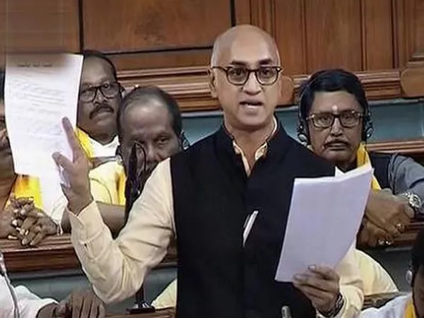 MP Galla Jayadev copies the YS Jaganmohan Reddy about special category status - Sakshi