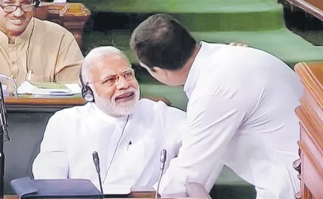 Shekhar Gupta Article On Rahul Gandhi Hugs Narendra modi In Sakshi