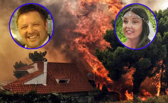 Greece Mati Fire Accident Will Suffers Irelands Honeymoon Bride - Sakshi