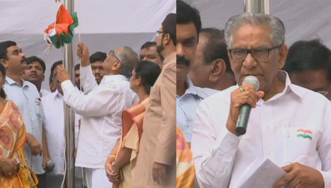 YSRCP Leader Umma Reddy Independence day Celebrations - Sakshi