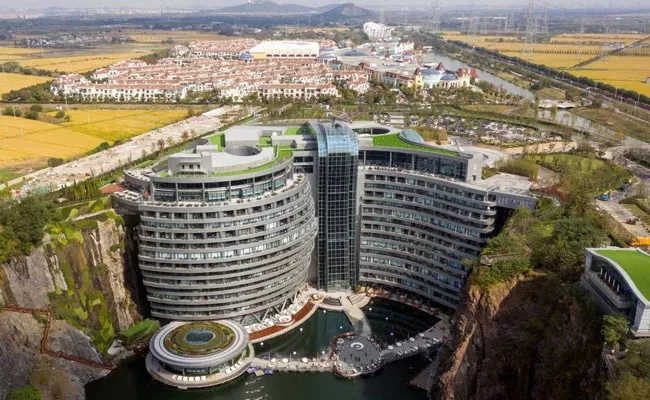 China Built Worlds First Underground Hotel Built In An Abandoned Quarry - Sakshi