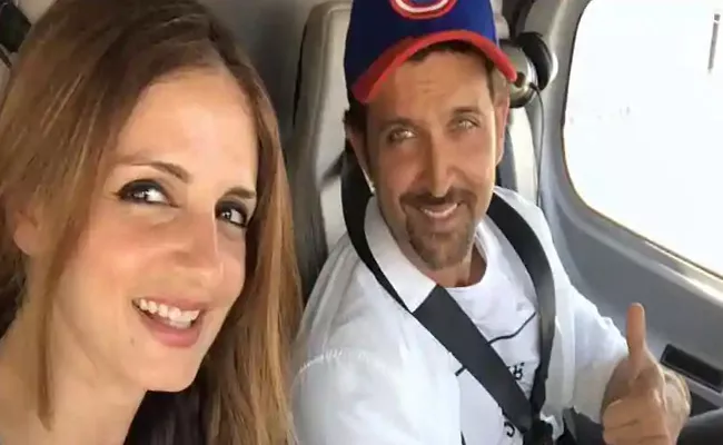 Hrithik Roshan Shares Sussanne Khan Photo In Instagram - Sakshi