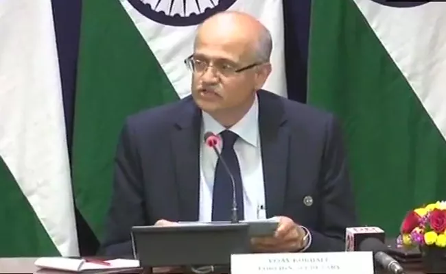 Foreign Secretary Gokhale confirms Indian Air Force strike in Pak - Sakshi