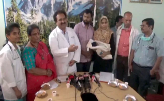 Gandhi Hospital Doctors Performed Delivery To Swine Flu Woman - Sakshi