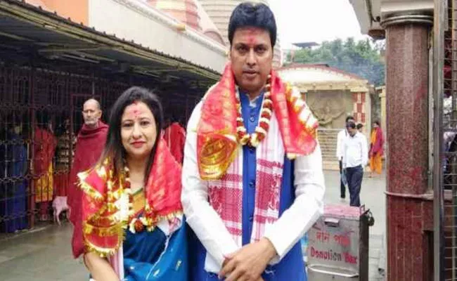 Fake News Spread About Tripura CM Wife Says Cheap Publicity - Sakshi