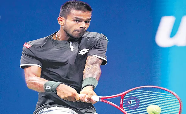 Sumith Lost The Match in US Open Tournament Of Federer - Sakshi