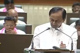 CM KCR Present Budget in Assembly