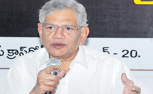 CPM Leader Sitaram Yechury Fires On Army Chief Bipin Rawat - Sakshi