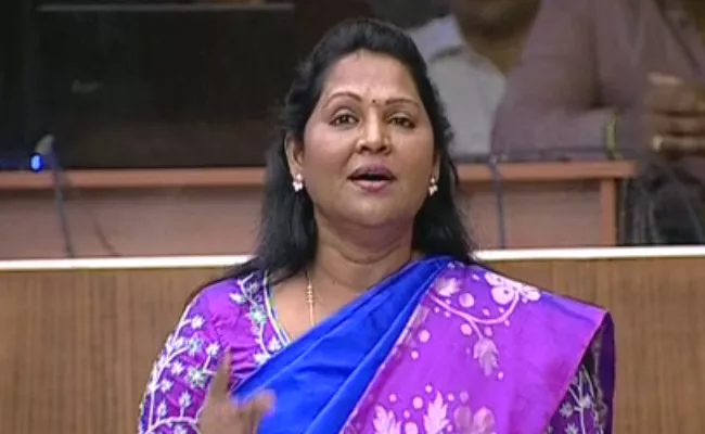 Undavalli Sridevi Speech In AP Assembly Over Amma Vodi Scheme - Sakshi